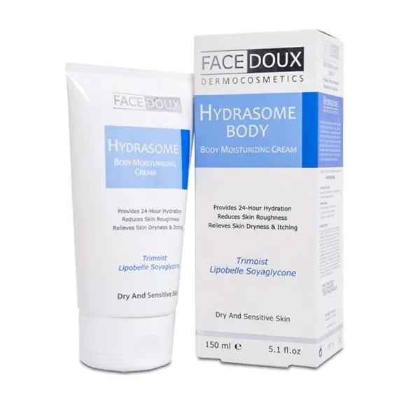 کرم مرطوب کننده پوست خشک و حساس بدن هیدرازوم فیس دوکس 150 میل Hydrasome Intense Body Moisturizing Cream - 3