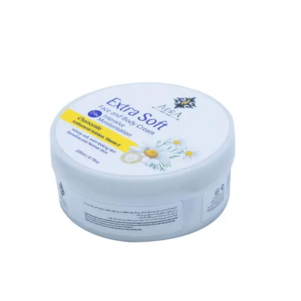 کرم مرطوب کننده آدرا مدل اکستراسافت بابونه و روغن بادام شیرین حجم 200 میلی لیتر - 2