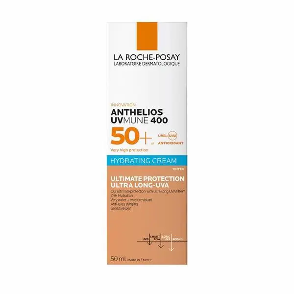 فلویید ضد آفتاب رنگی لاروش پوزی 50 میل La Roche Posay ANTHELIOS INVISIBLE TINTED FLUID SPF50 - 5