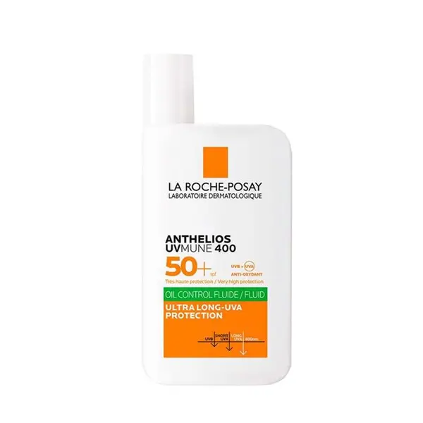 ضدآفتاب لاروش پوزای فلوئیدی بیرنگ کنترل چربی پوست حجم 50 میل LA ROCHE POSAY FLUID OIL CONTROL SPF50 3337875847292 - 2