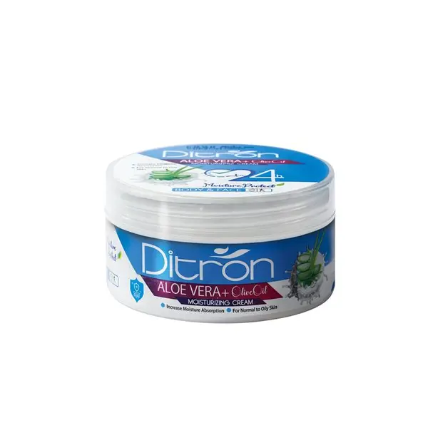 کرم مرطوب کننده دیترون مدل ALOE VERA+OIlive oil حجم 200 میلی لیتر - 2