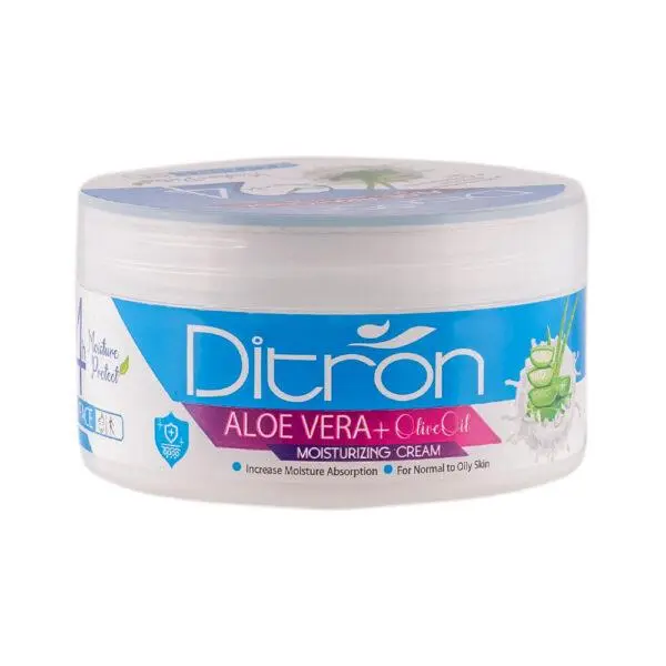 کرم مرطوب کننده دیترون مدل ALOE VERA+OIlive oil حجم 200 میلی لیتر - 3