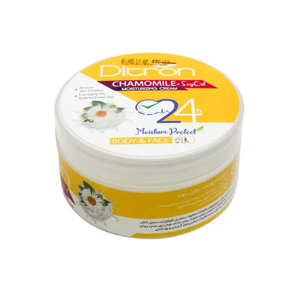 کرم مرطوب کننده دیترون مدل CHAMOMILE+SOY BEEN OIL حجم 200 میلی لیتر - 4