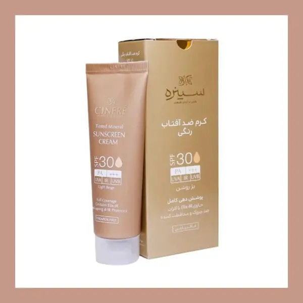 کرم ضد آفتاب سینره مدل Light Beige SPF30 حجم 50 میلی لیتر - 5