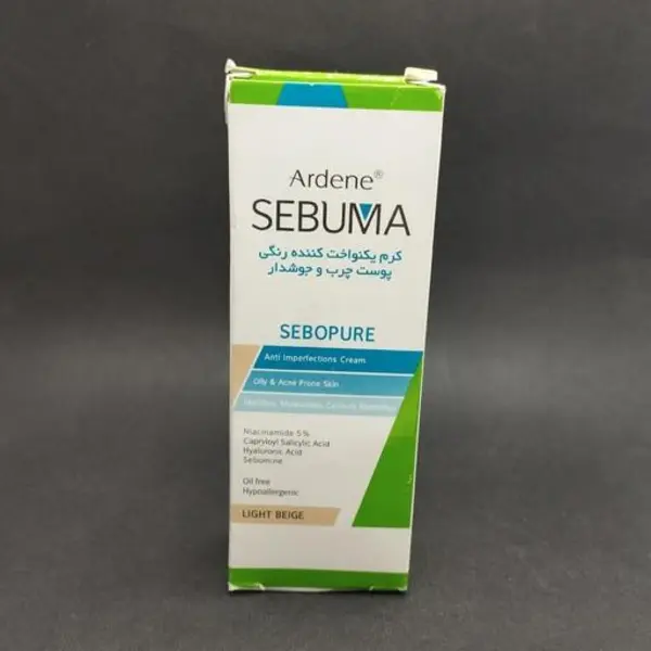 کرم رنگی ضد جوش آردن سبوما مدل SEBUPURE - 2