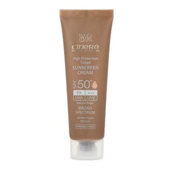 ضد آفتاب سینره SPF50 بژ طبیعى مناسب انواع پوست ۵۰ میل - 5