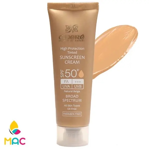 ضد آفتاب سینره SPF50 بژ طبیعى مناسب انواع پوست ۵۰ میل - 4