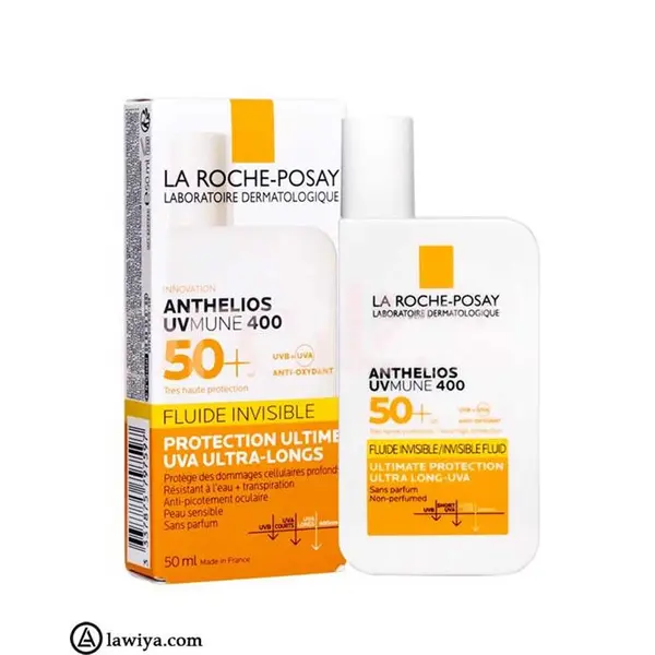 ضد آفتاب بی رنگ لاروش پوزای SPF50 مدل Anthelios حجم 50 میل