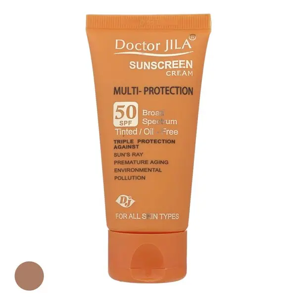 کرم ضد آفتاب رنگی دکتر ژیلا SPF 50 مدل Multi-Protection ‌مناسب انواع پوست‌ وزن 50 گرم - 2