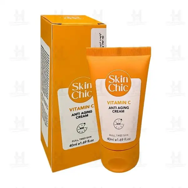 کرم جوان کننده و ضد پیر پوستی ویتامین سی اسکین شیک مدل  Vitamin C حجم 40 میلی لیتر - 5