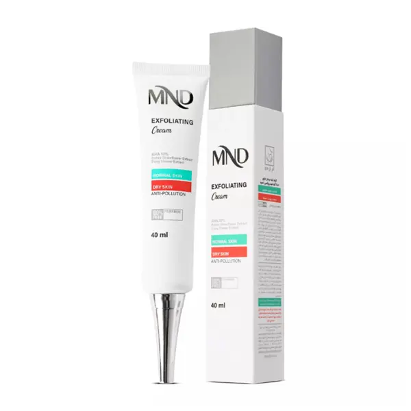 کرم لایه‌بردار حاوی 10% آلفاهیدروکسی اسید مناسب پوست معمولی و خشک ام ان دی 40 میلی‌لیتر| MND - 2