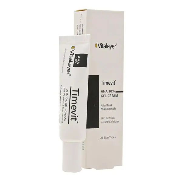کرم ژل لایه بردار و جوان کننده AHA 10% تایم ویت ویتالیر Vitalayer کد 008 - 4