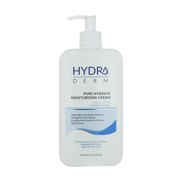 کرم پمپی مرطوب کننده دست و صورت هیدرودرم مدل Aqua Mist حجم 500 میلی لیتر - 2