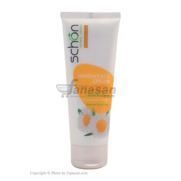 کرم تیوپی مرطوب کننده دست و صورت شون حاوی عصاره بابونه CHAMOMILE EXTRACT حجم 75 میلی لیتر - 4