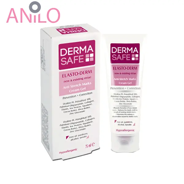 کرم ژل ضد ترک بدن درماسیف مدل Elasto Derm حجم 75 میلی لیتر - 5