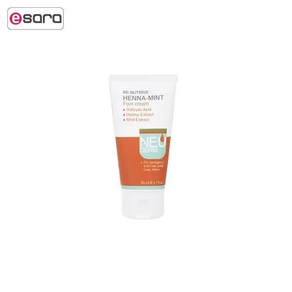 کرم ترک پا مدل Henna-Mint حجم 50 میلی لیتر نئودرم - 3