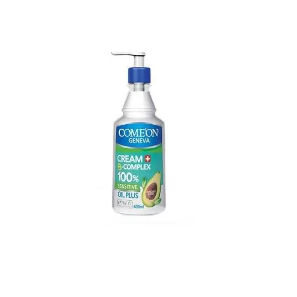 کرم پمپی مرطوب کننده کامان مدل Oil Pluse حاوی عصاره آووکادو برای پوست حساس حجم 400 میلی لیتر - 6