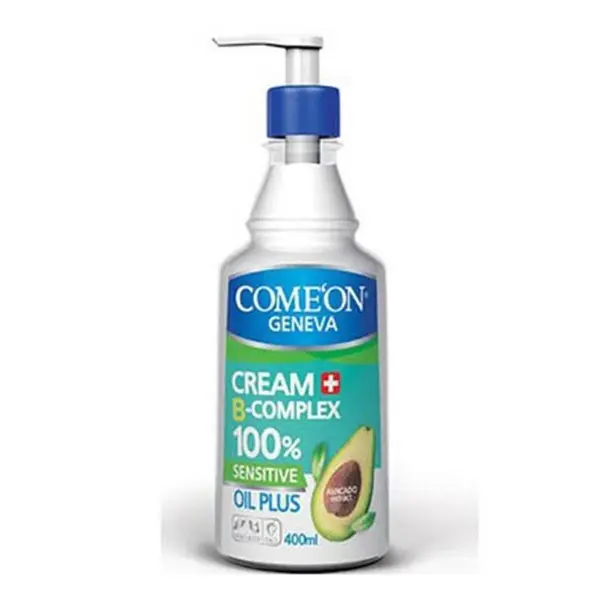کرم پمپی مرطوب کننده کامان مدل Oil Pluse حاوی عصاره آووکادو برای پوست حساس حجم 400 میلی لیتر - 2