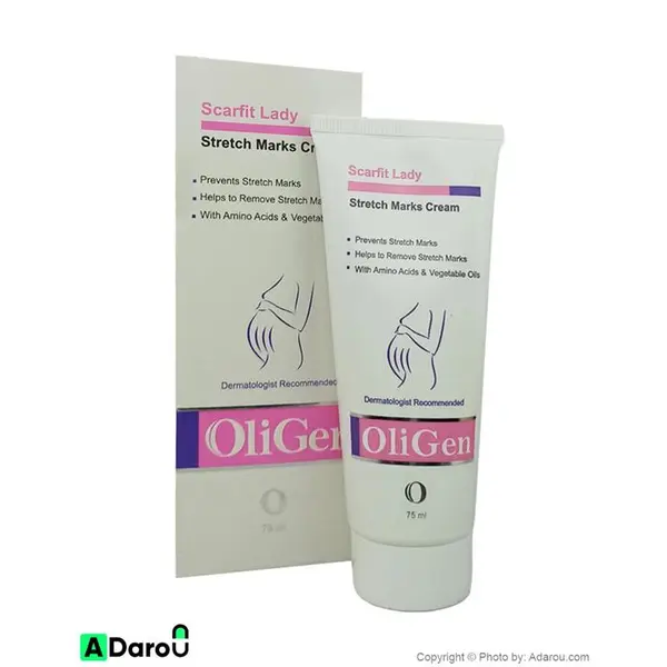 کرم ترک های پوستی اسکارفیت لیدی الی ژن (Oligen) حجم 75mL - 5