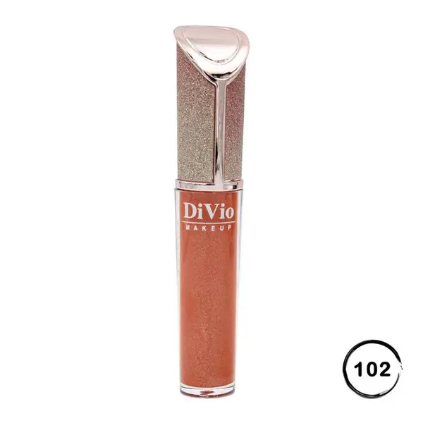 رژ لب مایع اکلیلی دیویو 102 | DIVIO Shine Lipgloss - 3