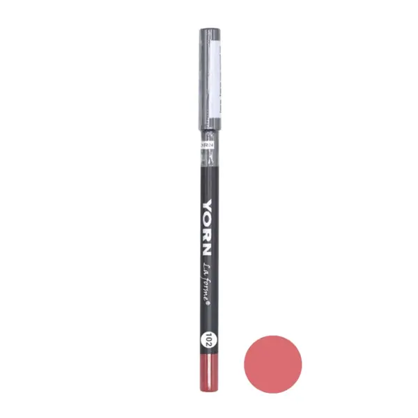 مداد لب یورن شماره 102 Yorn lip liner Pencil - 2