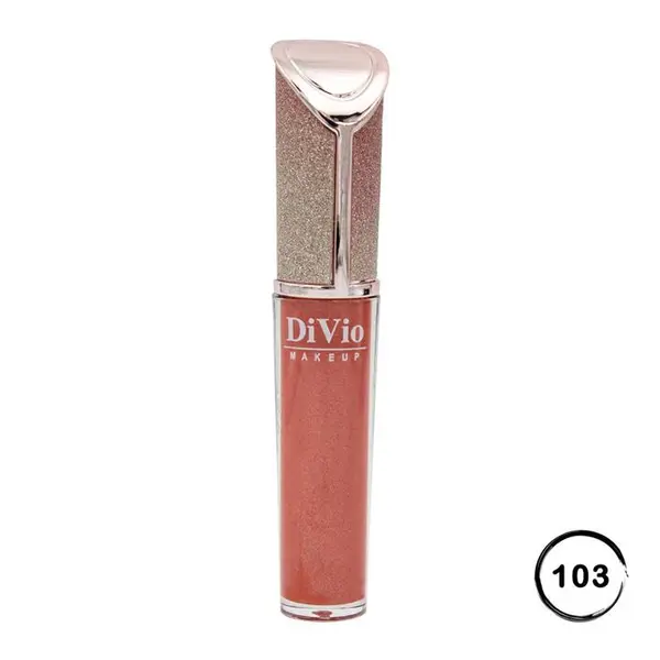 رژ لب مایع اکلیلی دیویو 103 | DIVIO Shine Lipgloss - 4