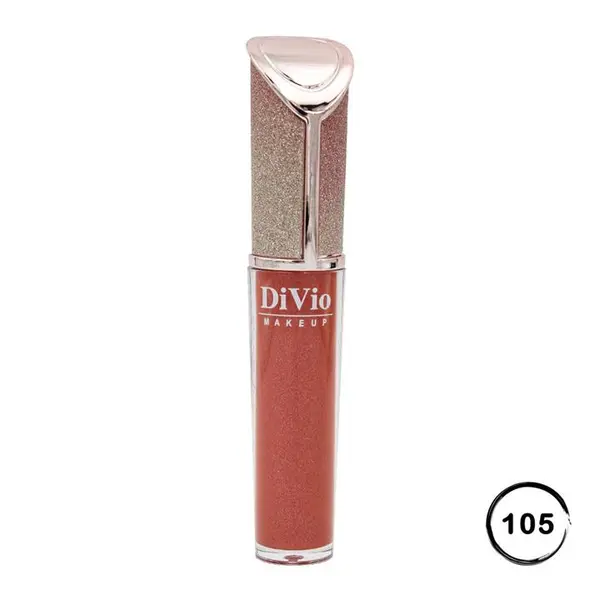 رژ لب مایع اکلیلی دیویو 105 | DIVIO Shine Lipgloss
