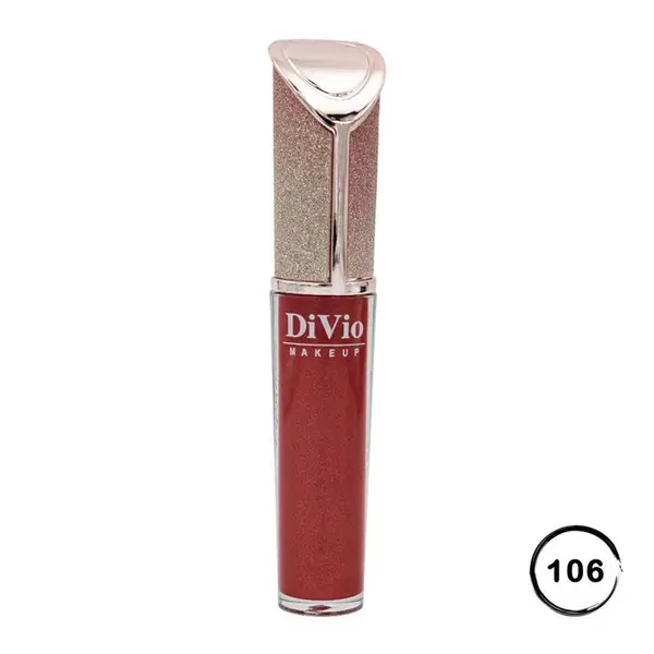 رژ لب مایع اکلیلی دیویو 106 | DIVIO Shine Lipgloss - 3