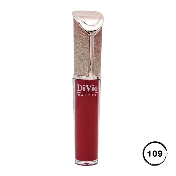 رژ لب مایع اکلیلی دیویو 109 | DIVIO Shine Lipgloss - 4