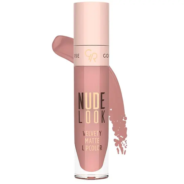 رژلب مایع مات نود لوک گلدن رز شماره 03 Golden Rose Nude Look Velvety Matte Lipcolor - 2