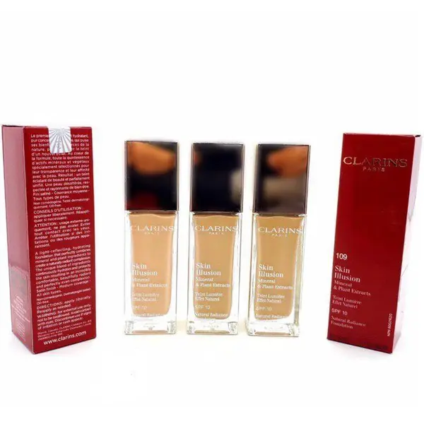 کرم پودر کلارنس مدل اسکین ایلوشن شماره 110 حجم 30 میلی لیتر - 5