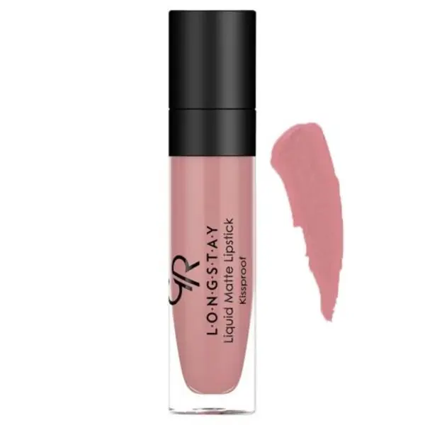 رژ لب مایع مات بادوام گلدن رز شماره 1 Golden Rose Longstay Liquid Matte Lipstick - 3