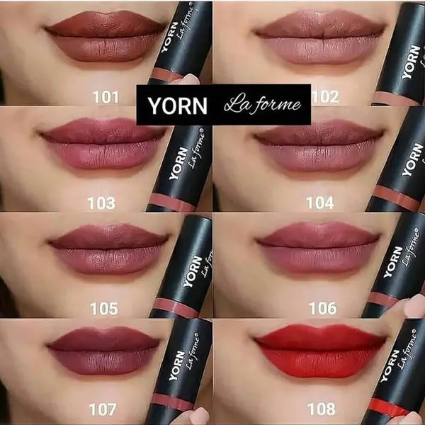 رژ لب جامد 24 ساعته یورن yorn شماره 105 - 2