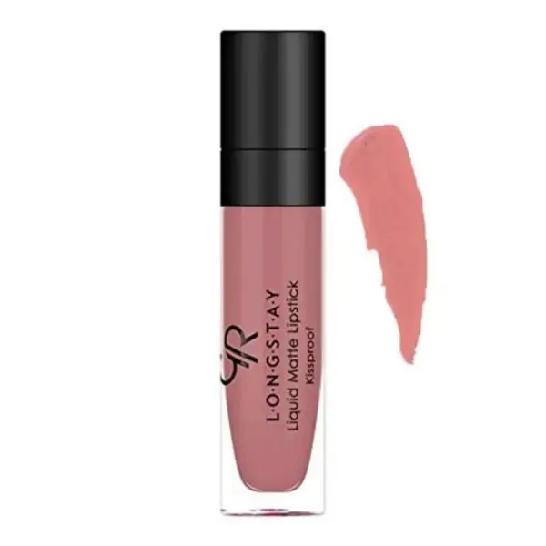 رژ لب مایع مات بادوام گلدن رز شماره 34 Golden Rose Longstay Liquid Matte Lipstick - 3