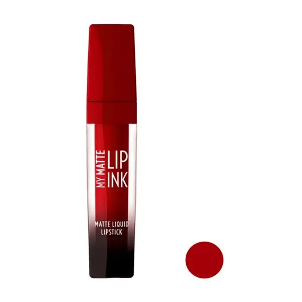 رژ لب مایع مات گلدن رز مدل Lip ink شماره 12 - 3