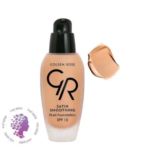 کرم پودر ساتین گلدن رز SPF15 بژ طبیعی کد 21 - 2