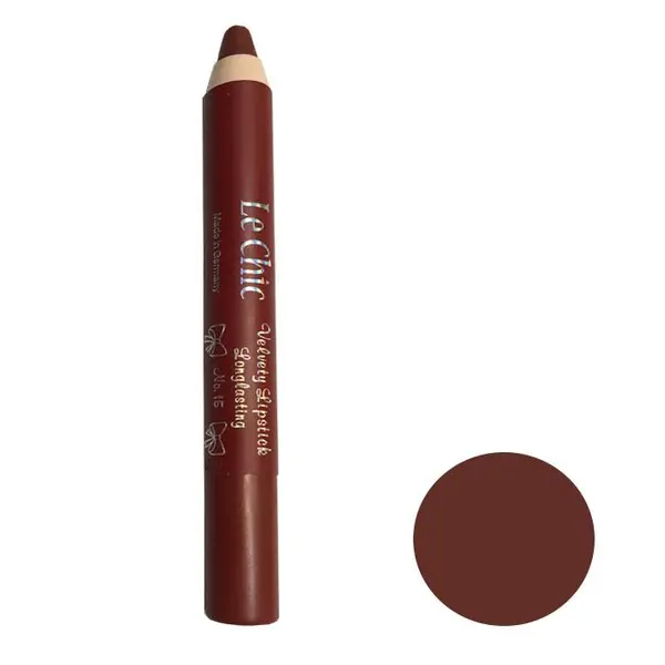 رژ لب مدادی لچیک مدل velvet شماره 15 - 2