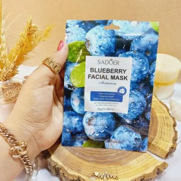 ماسک ورقه ای صورت بلوبری سادور (آبرسان و مرطوب کننده پوست) آرایشی هوتران - 2