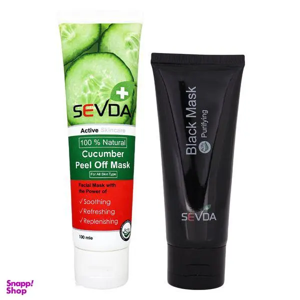 ماسک صورت سودا مدل خیار حجم 100 میلی لیتر به همراه ماسک صورت سودا مدل ذغال حجم 75 میلی لیتر - 3