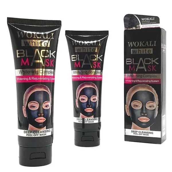 ماسک زغالی وکالی 130 میلی لیتر wokali white black mask - 4