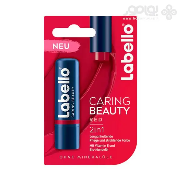 بالم لب 2 در 1 لابلو مدل CARING BEAUTY رنگ قرمز حجم 5.5 میل