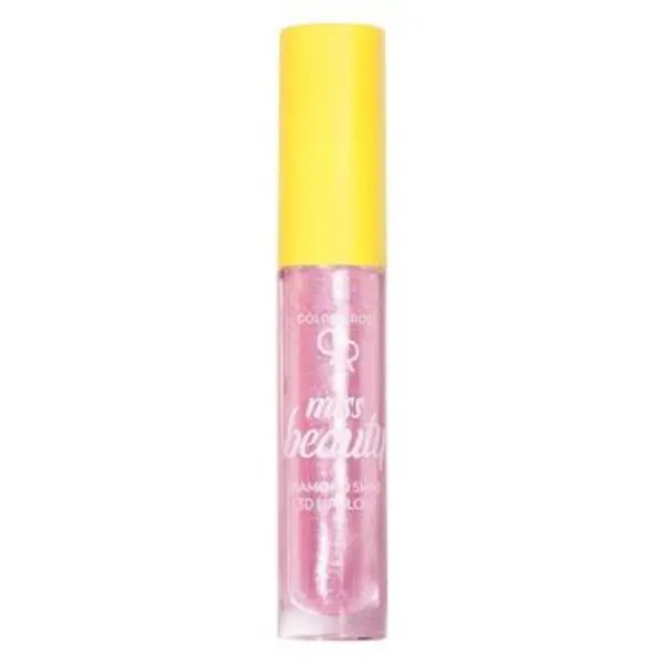 لیپ گلاس گلدن رز 3D Miss Beauty رنگ‌ Baby pink 02 حجم 4.5 میل - 2