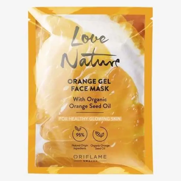 ماسک صورت ژل ارگانیک لاو نیچر با روغن دانه پرتقال کد 44399 - 3