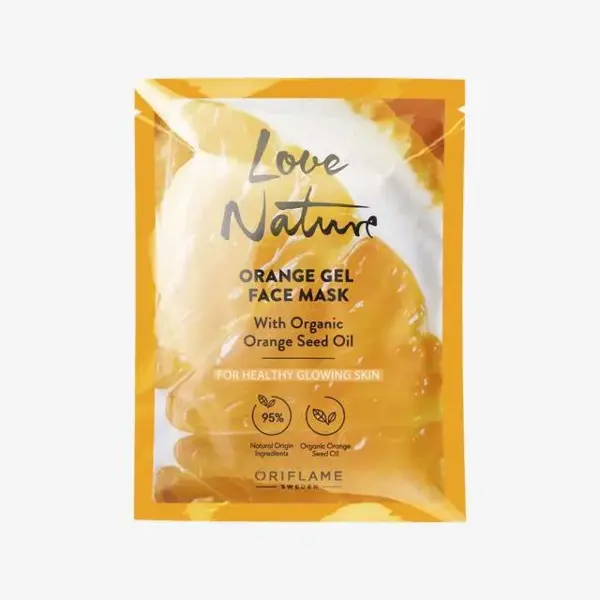 ماسک صورت ژل ارگانیک لاو نیچر با روغن دانه پرتقال کد 44399 - 2