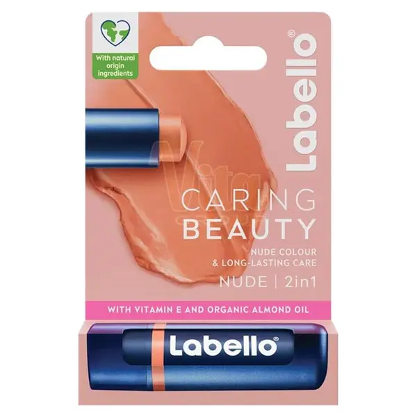 بالم لب مراقبت از پوست و آرایشی لابلو دوکاره نود 4.8 گرمی Labello Caring Beauty Nude - 2