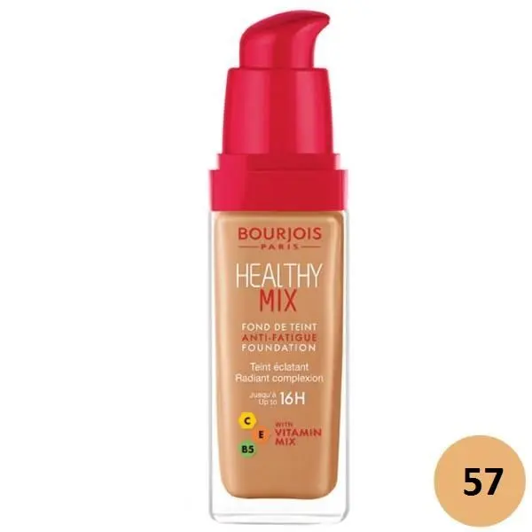 کرم پودر بورژوا هلثی میکس 57 BOURJOIS HEALTHY MIX FOUNDATION - 2
