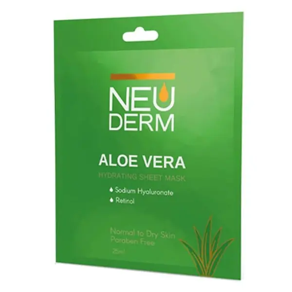 ماسک صورت نئودرم مدل Aloevera حجم 25 میلی لیتر - 3