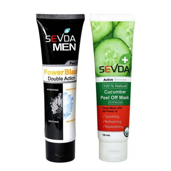 ماسک صورت سودا مدل Cucumber حجم 100میلی لیتر به همراه ماسک صورت سودا مدل Pawer Black - 2