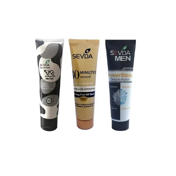 ماسک صورت سودا مدل gold and black and milk حجم 100 میلی لیتر مجموعه 3 عددی - 2