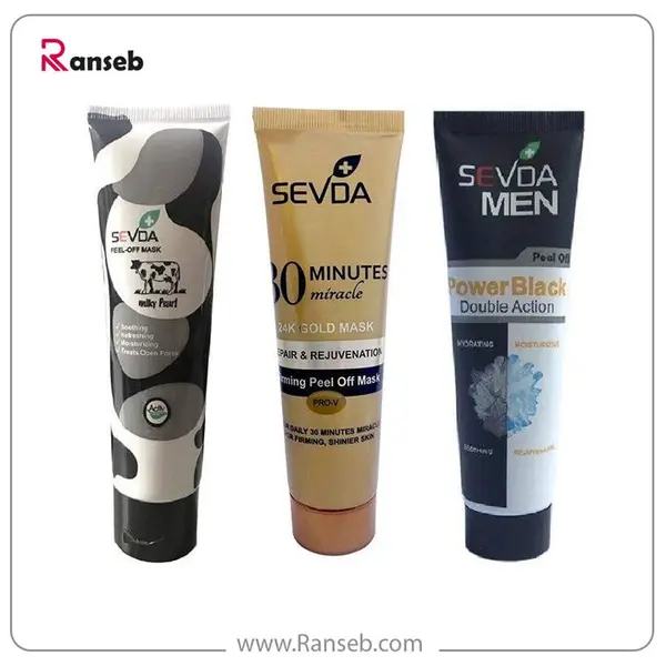 ماسک صورت سودا مدل gold and black and milk حجم 100 میلی لیتر مجموعه 3 عددی - 3